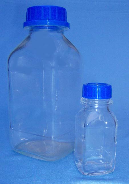 Laborflasche -Vierkant
