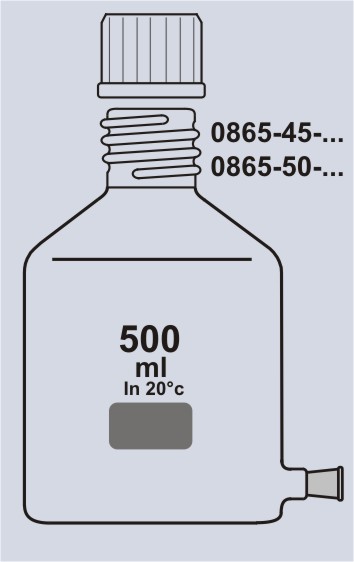 Abklärflasche  mit GL / NS-Tubus