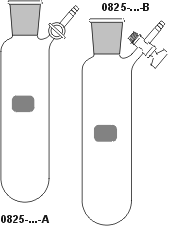 Auffangkolben nach Schlenk (Stickstoffkolben ) Zylindrisch ;mit Hülse ; A