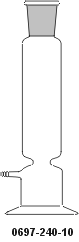 Chlorcalzium - Zylinder (Trockenturm) mit einer Bodenolive