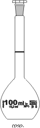 Chromatographie- Säulen im geschlossenen System Messkolben 100 ml