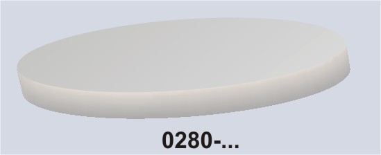 Deckplatte für Zylinder, rund