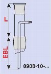 Einleitungsrohr-Zwischenstück aus Boro 3.3