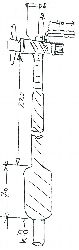 Gasbürette / Gasmessrohr / Eudiometer 1x PTFE-Patenthahn  ; Braunglas