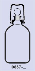 Säurekappenflasche komplett