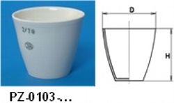 Schmelztiegel aus Porzellan mittlere  Form / 1000°C