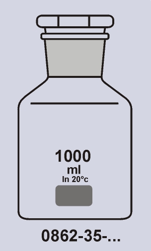 Steilbrustflaschen aus Boro 3.3. ( Steilbrust-Flasche )