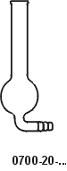 Trockenrohre ( Chlorcalzium - Rohre  )U-Rohr mit einer Kugel ; gebogen