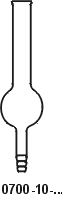 Trockenrohre ( Chlorcalzium - Rohre  )U-Rohr mit einer Kugel ; gerade