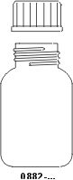 Weithalsglas Verpackungsflaschen;  Klarglas