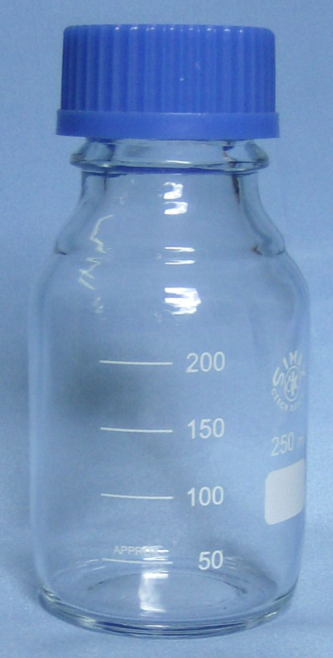 Braun 500ml Backbayia Borosilikatglas Reagenzflasche Graduiert Laborflasche Labor Glasflasche Laborbedarf 
